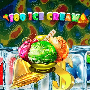 100 Ice Cream 6 reels game tile